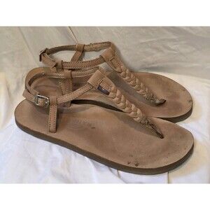 Rainbow T Street Leather Women’s Sandals Lightly Worn Size 9 Boho Beachy Travel